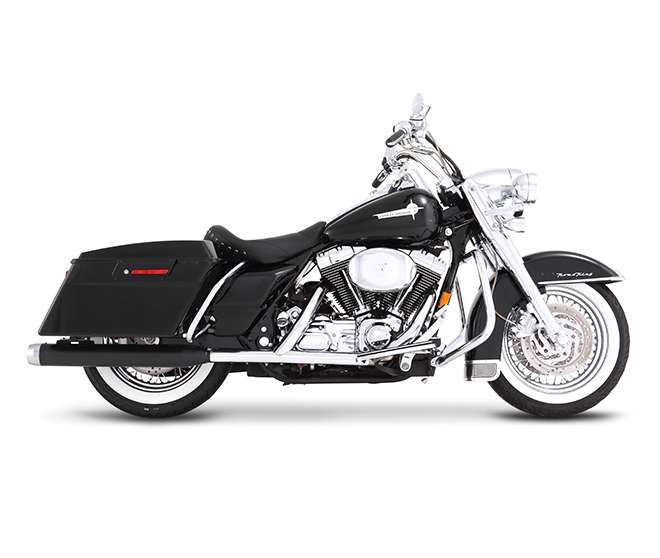 MUFFLER 4.5" FLT 17 M8 BK/CH